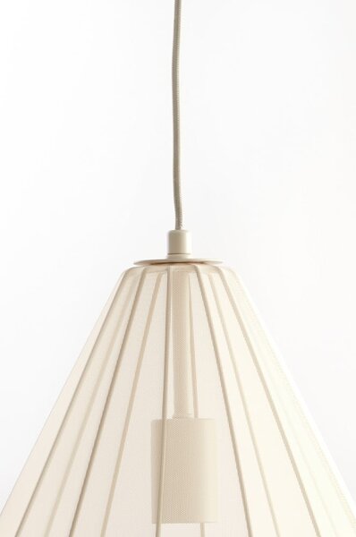 Bézs függőlámpa textil búrával ø 28 cm Itela – Light & Living