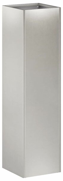 VidaXL Kerti cserép 2 db Ezüst 20 x 20 x 75 cm Rozsdamentes Acél