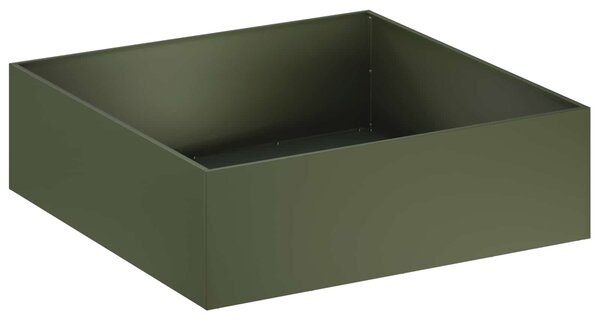 VidaXL Kerti cserép 2 db Olajzöld 80 x 80 x 30 cm