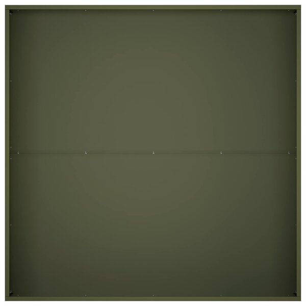 VidaXL Kerti cserép 2 db Olajzöld 80 x 80 x 30 cm
