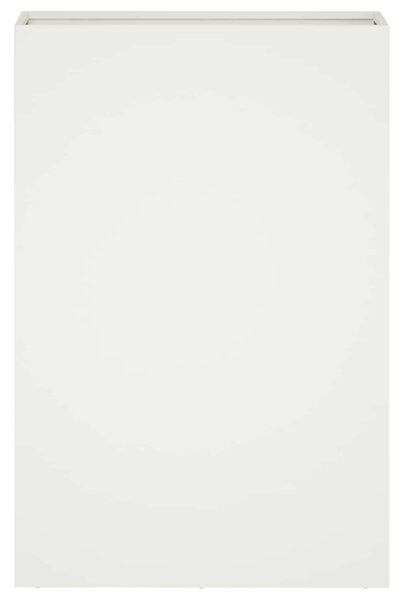 VidaXL Kerti cserép 2 db Fehér 50 x 20 x 75 cm Hidegen hengerelt acél