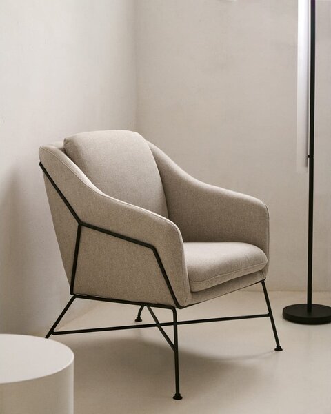 Bézs fotel Brida – Kave Home