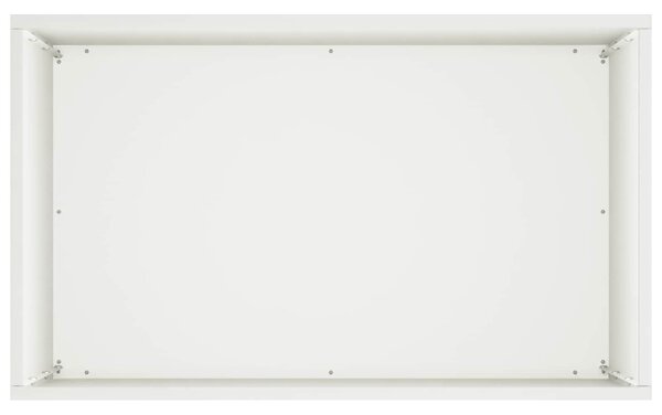 VidaXL Kerti cserép 2 db Fehér 50 x 30 x 75 cm Hidegen hengerelt acél
