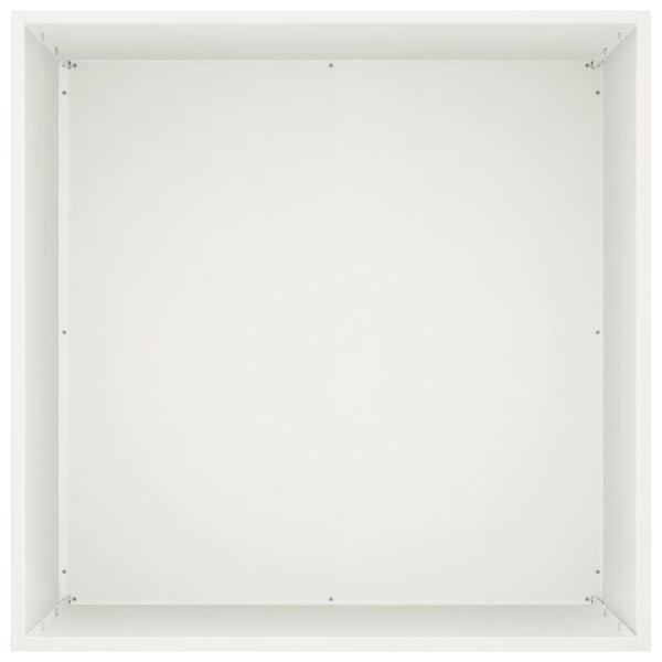 VidaXL Kerti cserép 2 db Fehér 50 x 50 x 75 cm Hidegen hengerelt acél