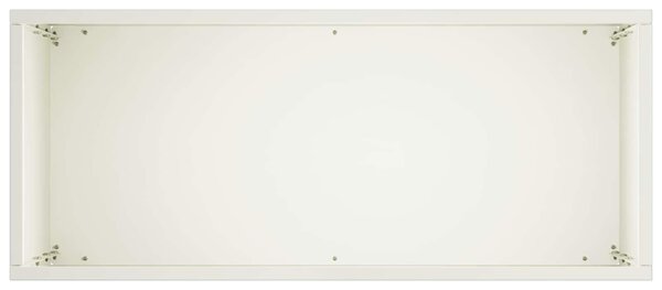 VidaXL Kerti cserép 2 db Fehér 50 x 20 x 75 cm Hidegen hengerelt acél