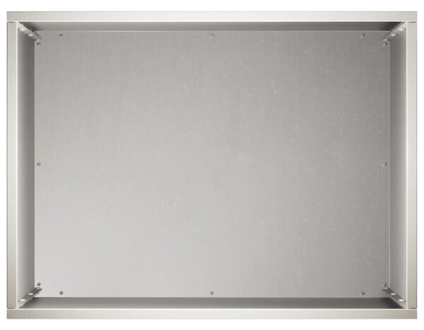 VidaXL Kerti cserép 2 db Ezüst 40 x 30 x 50 cm Rozsdamentes Acél