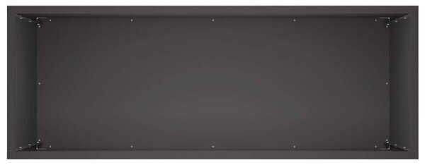 VidaXL Kerti cserép 2 db Fekete 80 x 30 x 50 cm Hidegen hengerelt acél