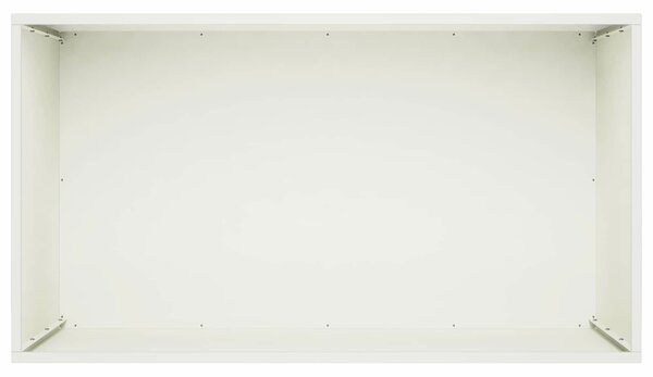 VidaXL Kerti cserép 2 db Fehér 100 x 50 x 50 cm Hidegen hengerelt acél