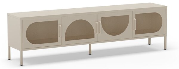 Krémszínű TV-állvány 180x50 cm Tayra – Marckeric