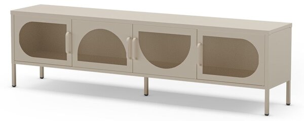 Krémszínű TV-állvány 180x50 cm Tayra – Marckeric