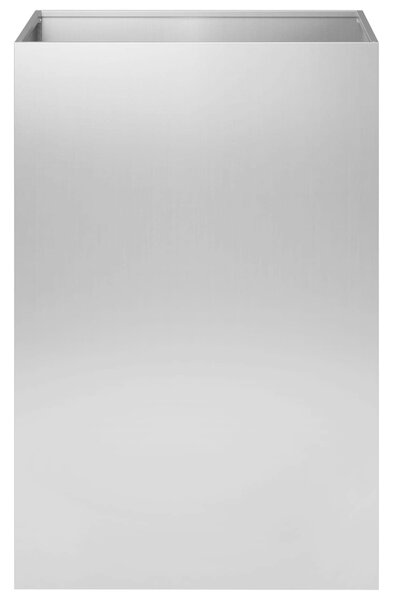 VidaXL Kerti cserép 2 db Ezüst 50 x 50 x 75 cm Horganyzott Acél