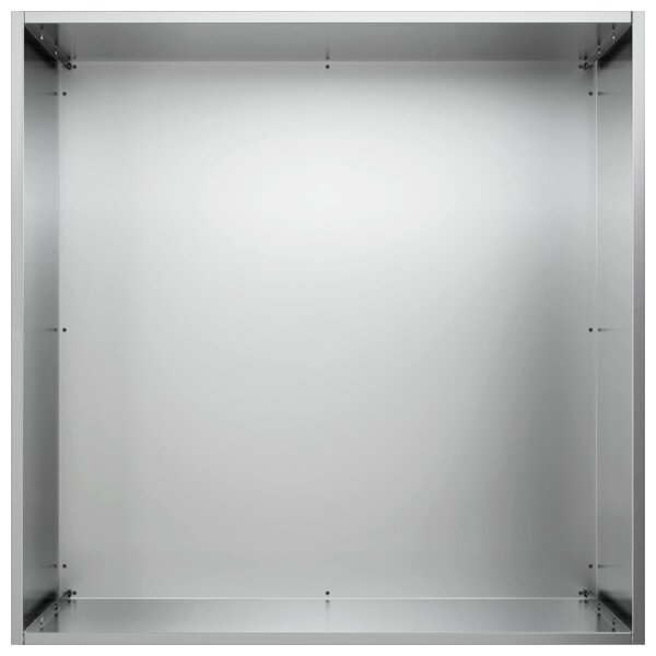 VidaXL Kerti cserép 2 db Ezüst 50 x 50 x 75 cm Horganyzott Acél