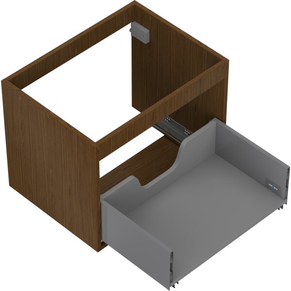 Mexen Box-A, fali szekrény 60 cm, 1 fiók, diófa, 91AX0-0600-470-1-86