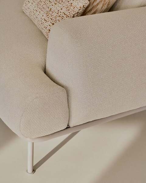 Bézs zsenília kanapé 234 cm Aurum – Kave Home