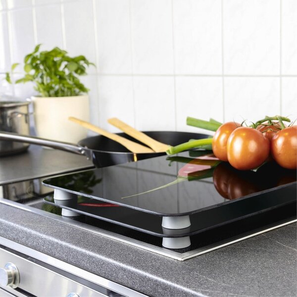 Edzett üveg tűzhely fedőlap szett 2 db-os 30x52 cm Peperoni – Wenko