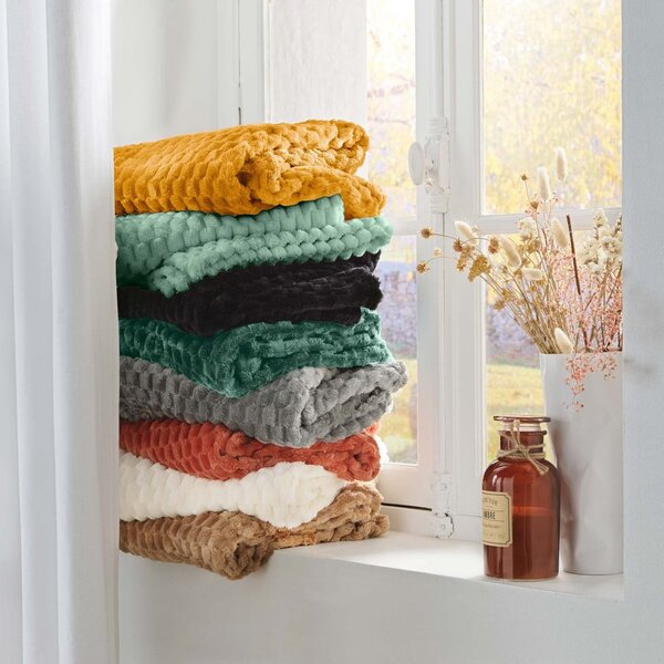 Zöld mikroflanel takaró 125x150 cm Mini Frosty – douceur d'intérieur