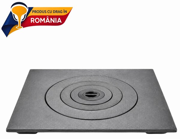 Egylyukas öntöttvas főzőlap 490 x 490 mm