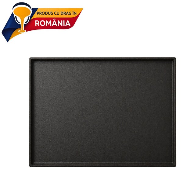 SÍK ÖNTÖTTVAS FŐZŐLAP PEREMMEL 460 x 360 mm