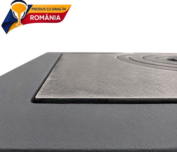 KÖZÉPSŐ ÖNTÖTTVAS FŐZŐLAP 3 LÁNGGAL (NYÍLÁSSAL) + KERET 645 x 625 mm