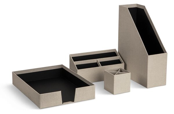 Karton rendszerező szett 4 db-os Hugo Canvas Paper Laminate – Bigso