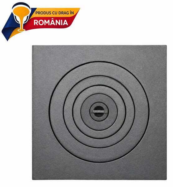 Egylyukas öntöttvas főzőlap 490 x 490 mm