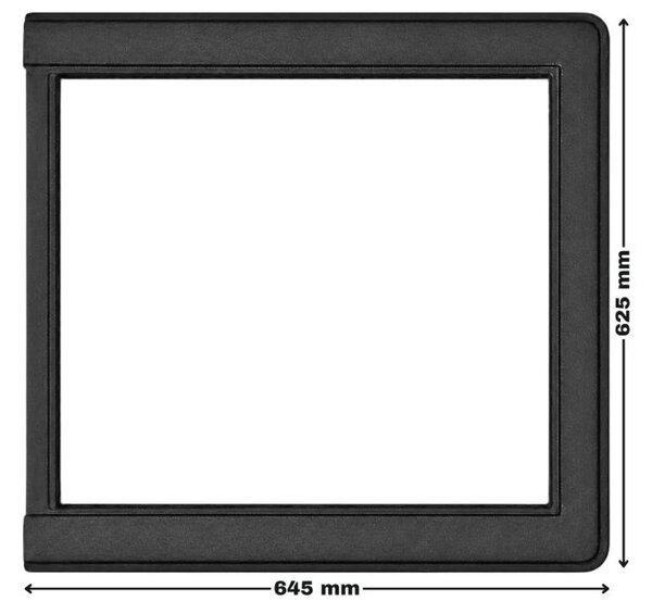 KÖZÉPSŐ ÖNTÖTTVAS FŐZŐLAP 3 LÁNGGAL (NYÍLÁSSAL) + KERET 645 x 625 mm