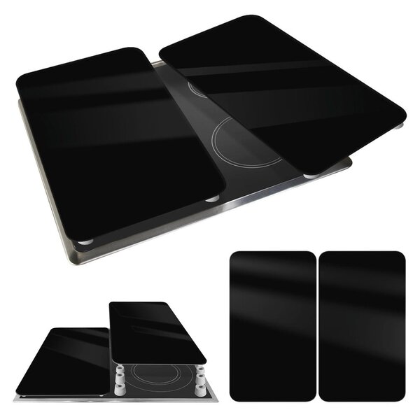 Edzett üveg tűzhely fedőlap szett 2 db-os 30x52 cm Universal – Wenko