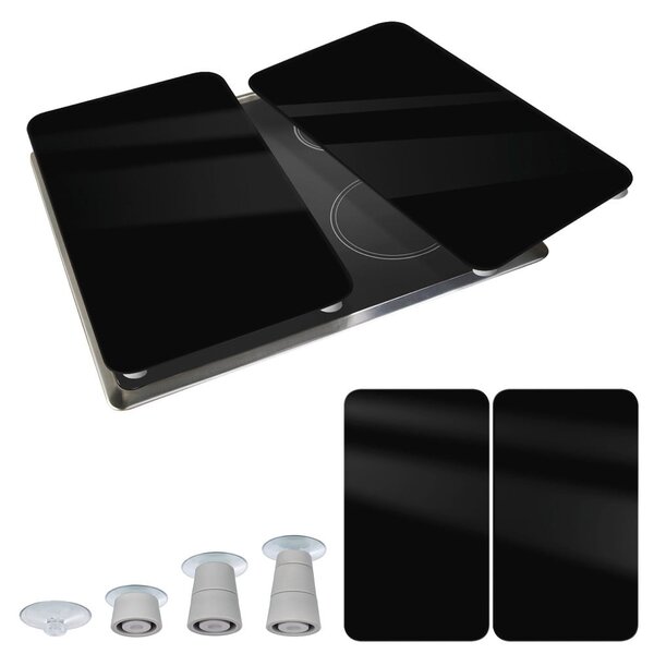 Edzett üveg tűzhely fedőlap szett 2 db-os 30x52 cm Universal – Wenko