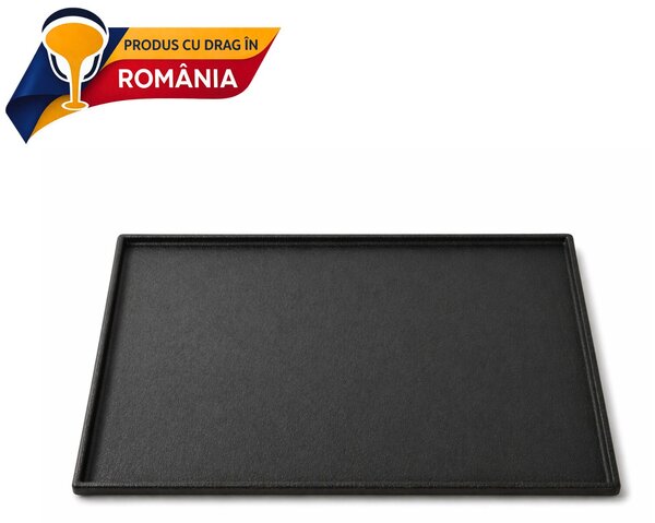 SÍK ÖNTÖTTVAS FŐZŐLAP PEREMMEL 460 x 360 mm