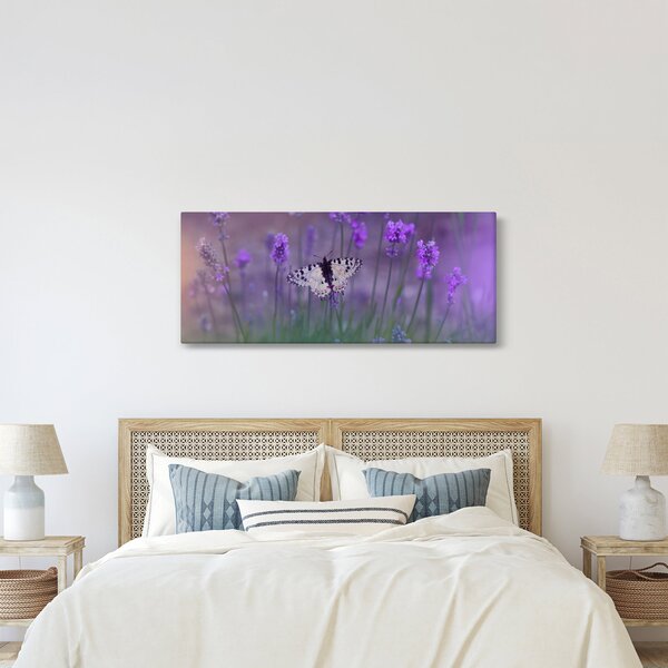 Kép - Pillangó a levendulán (120x50 cm)