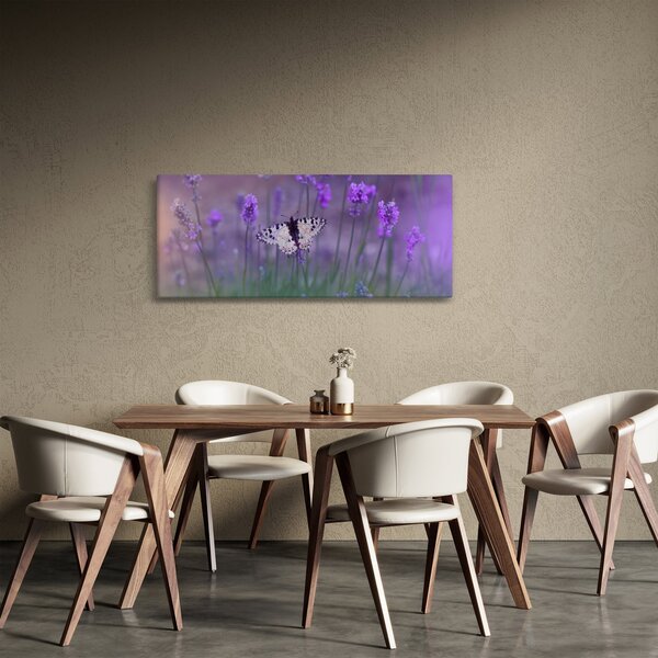 Kép - Pillangó a levendulán (120x50 cm)