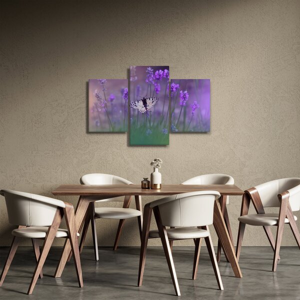 Kép - Pillangó a levendulán (90x60 cm)