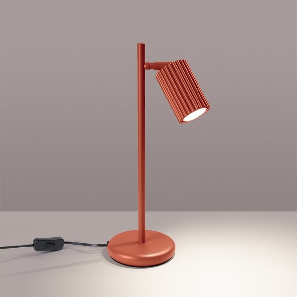 Téglavörös asztali lámpa (magasság 43 cm) Gleam – Sollux