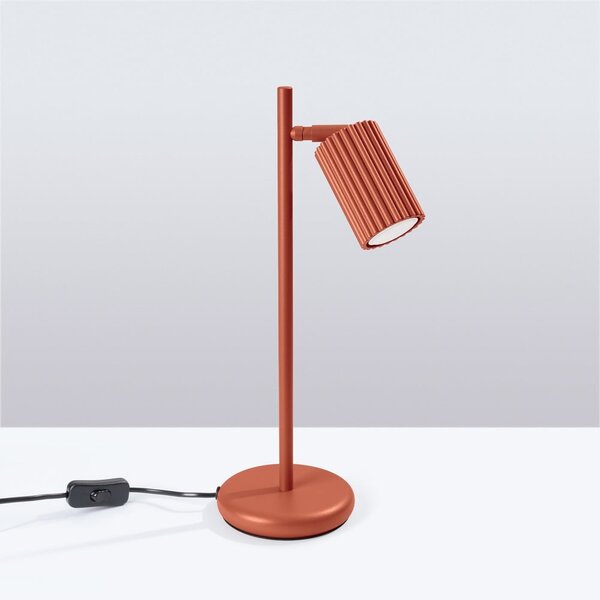 Téglavörös asztali lámpa (magasság 43 cm) Gleam – Sollux