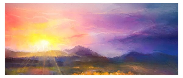 Kép - Hajnalban (120x50 cm)