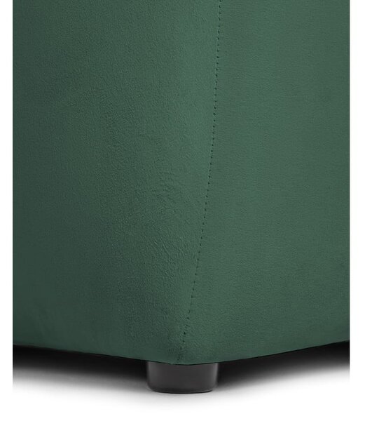 Zöld bársony kanapé 225 cm Cube – Bonami Selection