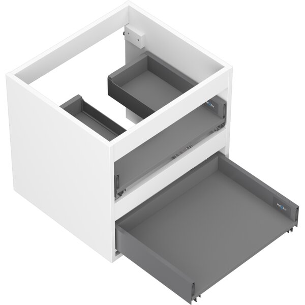 Mexen Box-A, fali szekrény 50 cm, 2 fiók, matt fehér, 91AX0-0500-470-2-01
