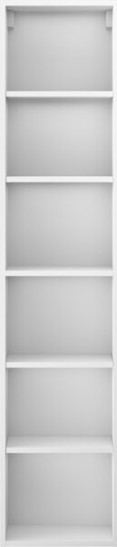 Mexen Box-A, magas fürdőszobaszekrény 35x44,2x160 cm, matt fehér, 91AX1-1600-300-1-01