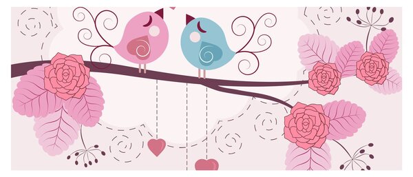 Kép - Szerelmi idő (120x50 cm)