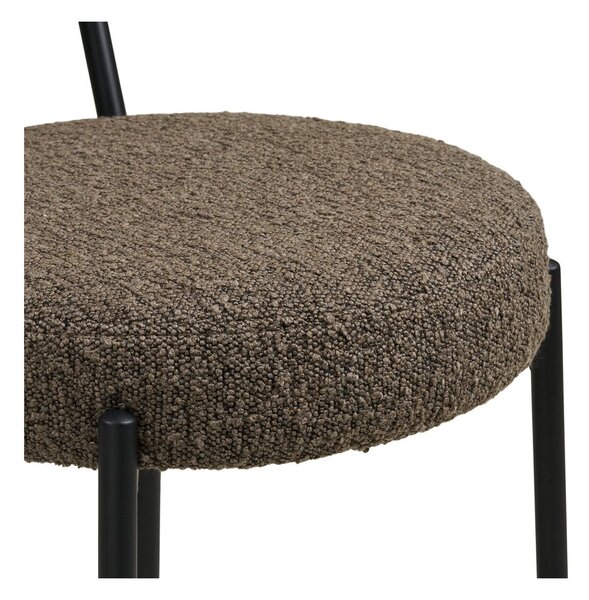 Barna kárpitozott bárszék (ülésmagasság 65 cm) Badalona – House Nordic