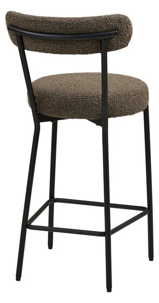 Barna kárpitozott bárszék (ülésmagasság 65 cm) Badalona – House Nordic