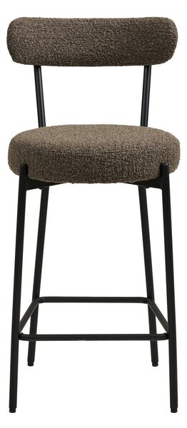 Barna kárpitozott bárszék (ülésmagasság 65 cm) Badalona – House Nordic