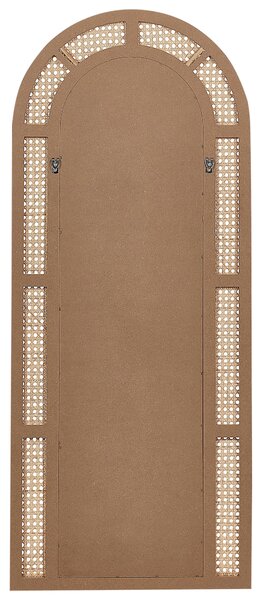 Falitükör FRANEY 50 cm 120 cm Rattan Természetes