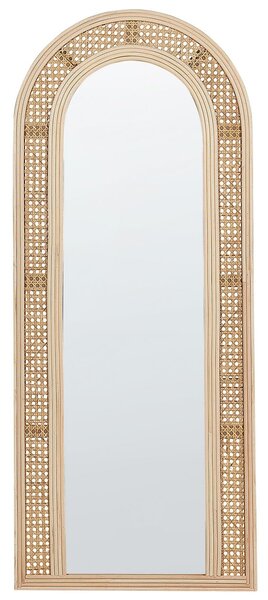 Falitükör FRANEY 50 cm 120 cm Rattan Természetes