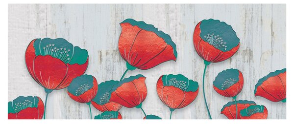 Kép - Pipacsok - kerozin (120x50 cm)