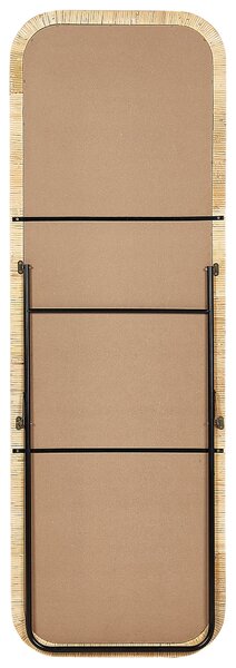 Állótükör MALANGE 150 cm Rattan Természetes