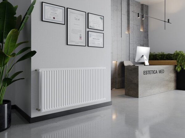 Mexen CH20 Higiénikus panelradiátor 600 x 400 mm, oldalcsatlakozás, 440 W, fehér, W420H-060-040-00