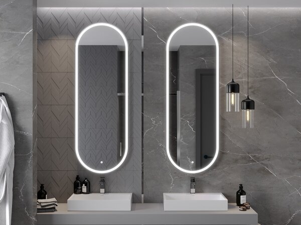 Mexen Bono, LED fürdoszobai tükör háttérvilágítással 55 x 155 cm, 6000K, páramentesíto, 9816-055-155-611-00