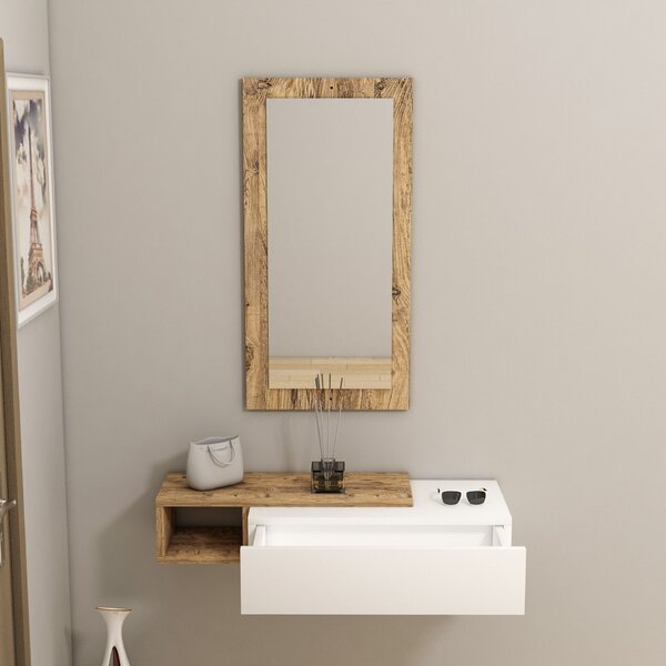 Hanah Home Sideboard Atlantic Pine White Vien - Atlantic Pine, White