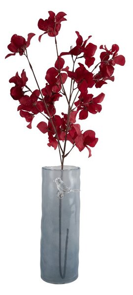 Kék üveg váza (magasság 27 cm) Bird On Branch – PT LIVING